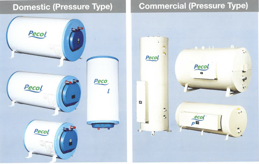 Pecol commercial storage water heater